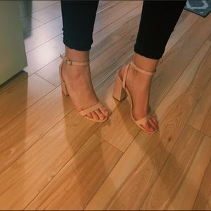 Pretty Little Thing Strappy Nude Heel